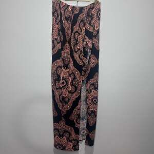 Free People Summer Fling Strapless Paisley Print Smocked Romper Dress, Sz S